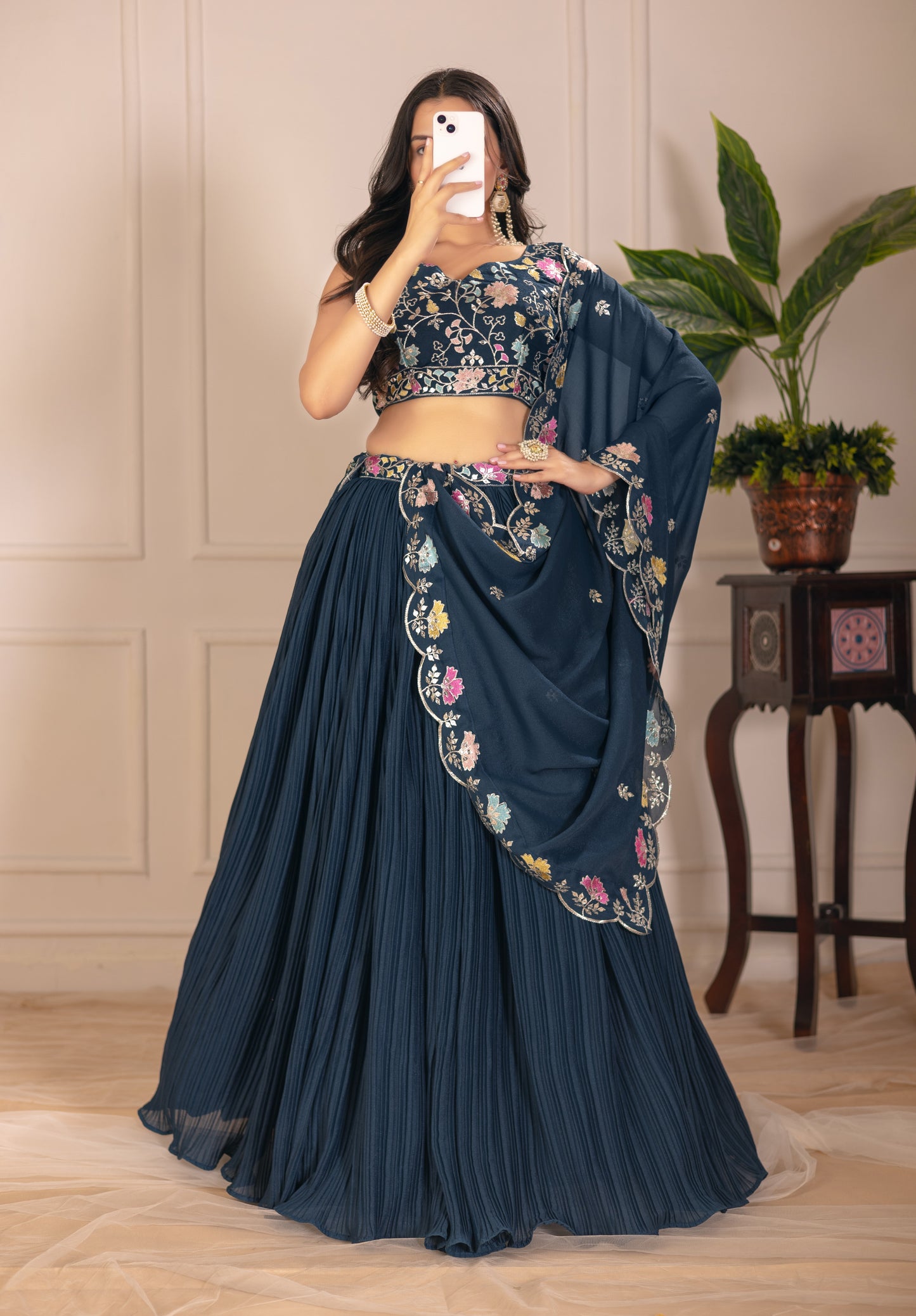 Elegant Georgette Wedding & Festive Wear Lehenga Choli