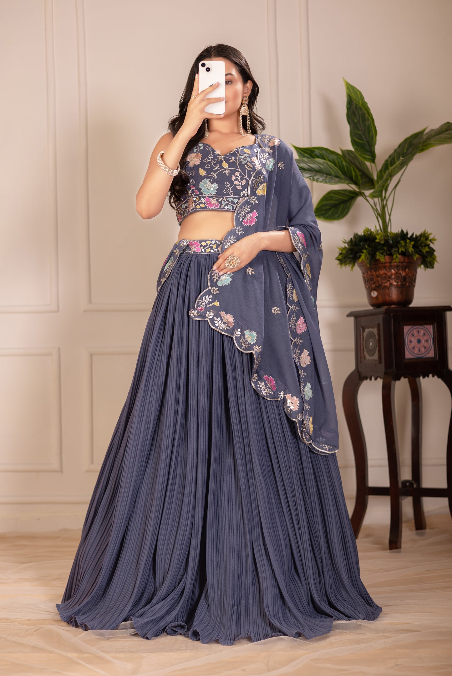 Elegant Georgette Wedding & Festive Wear Lehenga Choli