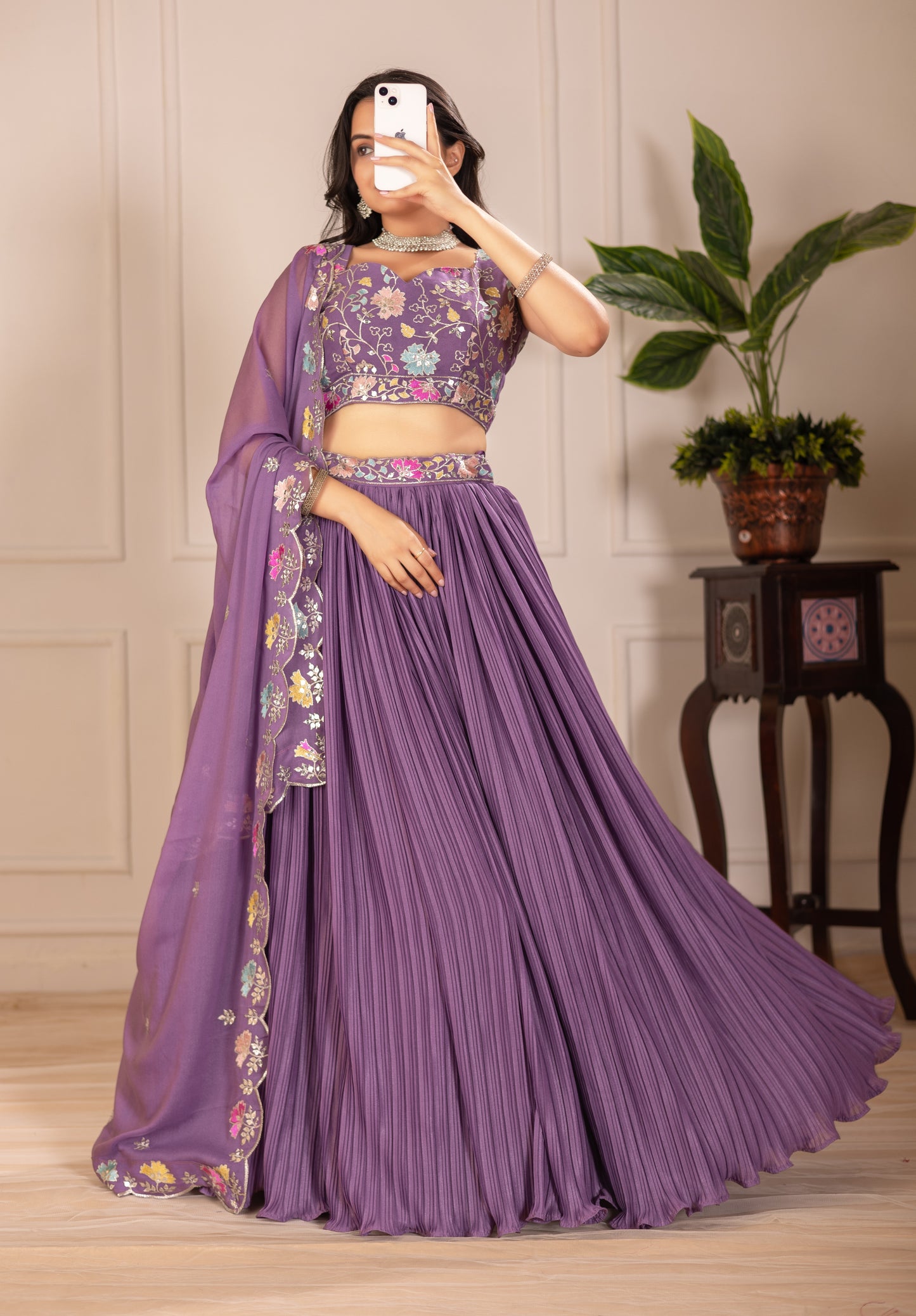 Elegant Georgette Wedding & Festive Wear Lehenga Choli