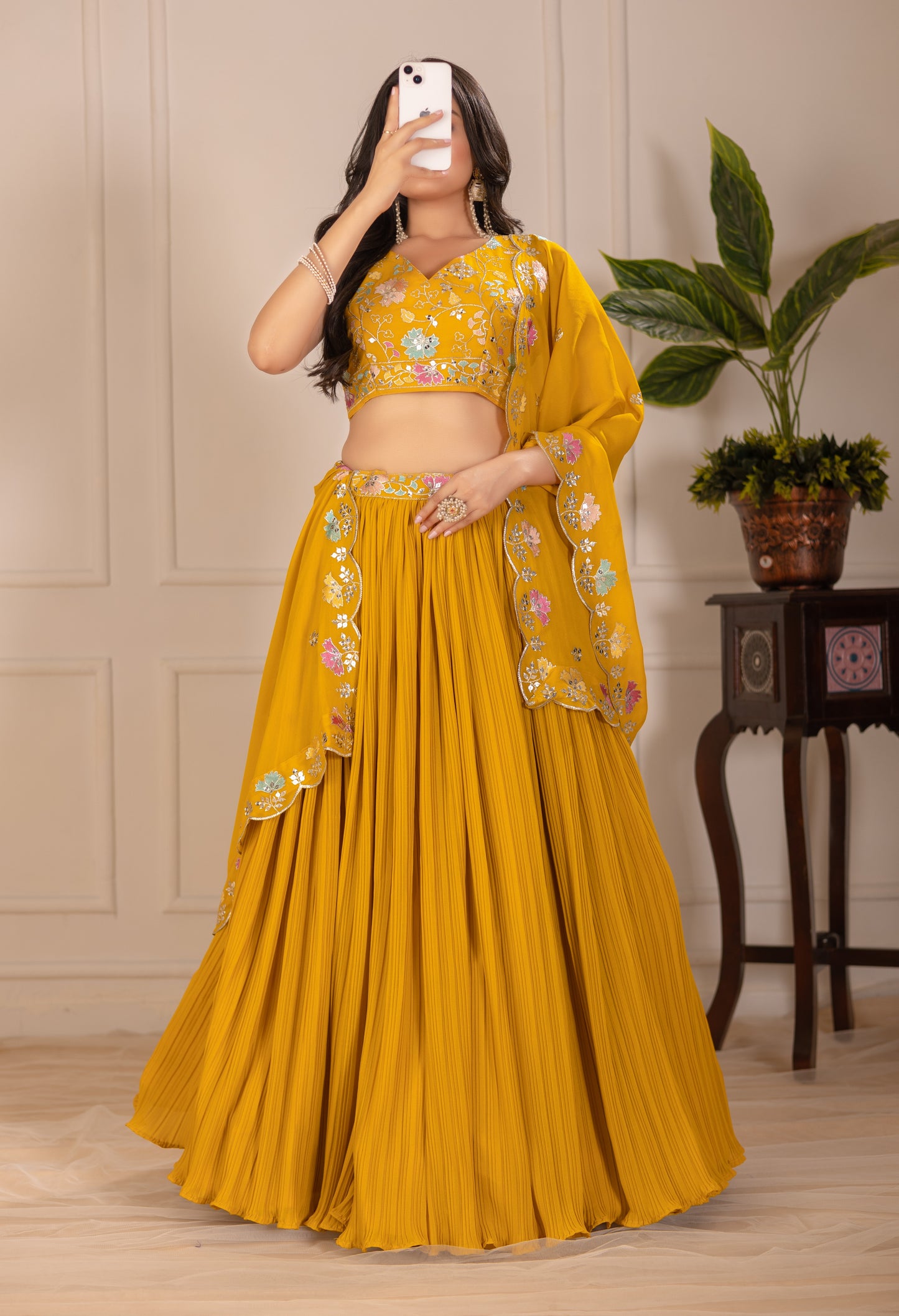 Elegant Georgette Wedding & Festive Wear Lehenga Choli