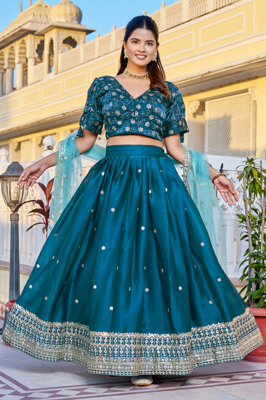 Heavy Embroidered Jimmy Choo Lehenga Choli with Soft Net Dupatta